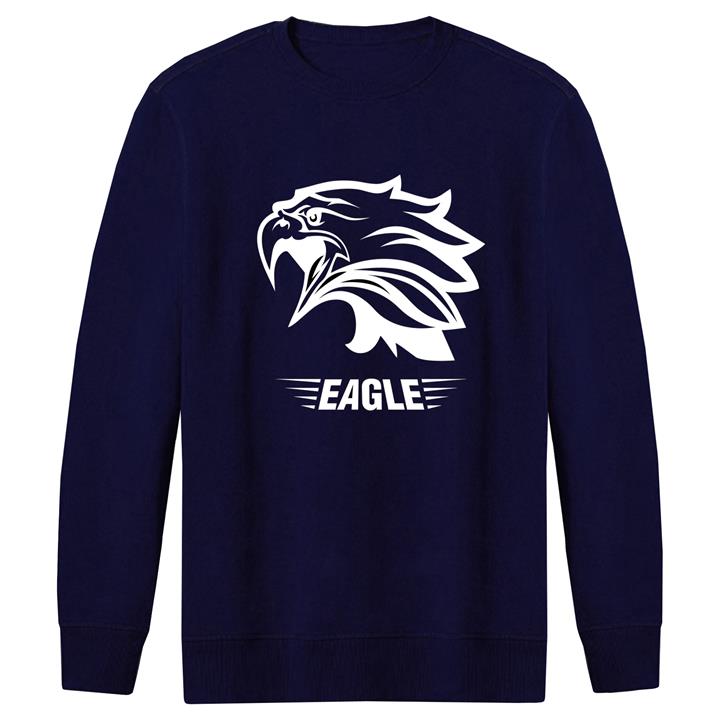 سویشرت مردانه طرح eagle کد F256 رنگ سرمه ای
